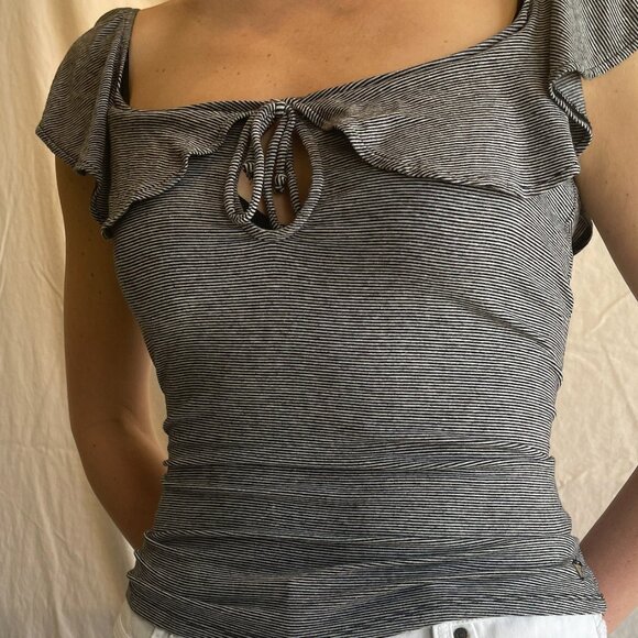 Talbots Classic Black A-Line Skirt, irish linen, button up front,  sz 10, EUC - Picture 12 of 16